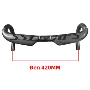 Tay Lái Xe Đạp Đường Trường Sợi Carbon 400/420/440mm Bề Mặt Bóng Dẫn Đường Cáp Bên Trong Phụ Kiện Xe Đạp Đường Trường