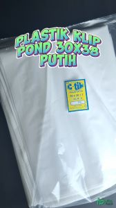 Plastik Klip Putih 30x38 (isi 100pcs) / Packing Baju Plong Pond Jinjing Kaos Seal Zip Lock Cetik Isi 100 Pcs Packing Baju - Lazada