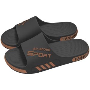 Large Size Mens Slippers 2025 New Sport Summer Indoor Home Anti-Slip Deodorant Outdoor Sandals Men Wear PVC One-Strap Slippers