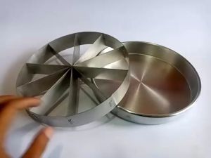 Loyang brownies bulat sekat ring diameter 16 18 20 22 24 cm tinggi 4 cm press