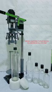 botol kaca 250ml botol kaca bening tutup alumunium panjang