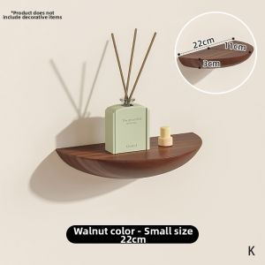 Drill-Free Wood Wall Shelf Nordic Style
