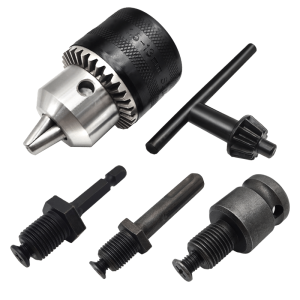 1.5-13mm Precise Drill Chuck Converter 1/2"-20UNF Thread Quick Change Adapter SDS-Plus Shank 1/4" Hex