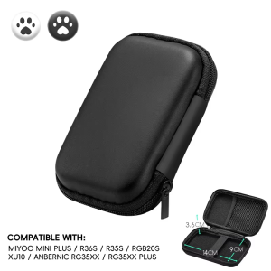 Data Frog | Data Frog for R36S Case Retro Video Game Bags EVA Cover Case for RG35XX R35S Miyoo Mini Plus Founded Protective Bag