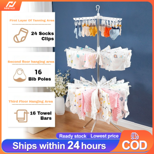 3 Tier Foldable Drying Clothes Rack/ Foldable Towel Rack/ Ampaian Baju Bayi / Ampaian Baju Baby