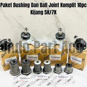 Paket Bushing Arm Full Set Dan Ball Joint Atas Bawah Komplit Toyota Kijang Lgx Krista 5K 7K Original