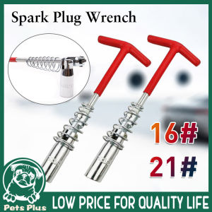 ★Same Day Shipping★ Spark Plug Socket Wrench T-Wrench 16/21mm Automotive Car Mirror-Plated Motorcycle Removal Equipment Durable New Spark-Plug-Wrench