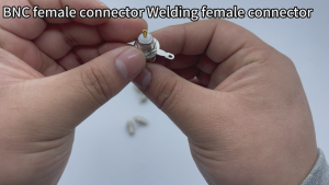 BNC 50 Ohm Female Socket Replacement for Q9 50KY Pure Copper Solderable Jack Compatible with Oscilloscope Probes & CCTV Cameras