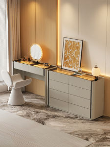 Simplified Style Makeup Table Dresser Cabinet Combination