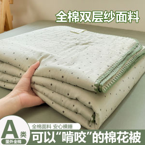All Cotton Double Layer Gauze Summer Cooling Blanket