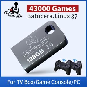 Batocera.Linux 37 OS Portable 128GB USB 3.0 Game Hard Disk 70+ Emulators For PS3/PS2/PS1/N64/XBOX/WII/DC with 43000+Retro Games