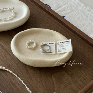 Retro Ceramic Jewelry Storage Tray Incense Tray Home Soft Decoration Art Display Piece Desktop Organizer for Everyone