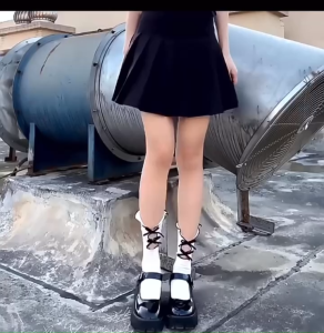 Tất Nữ Cổ Cao Thắt Nơ Gợi Cảm Vớ Ren Lưới Lolita Xuyên Thấu Tôn Dáng Đôi Chân Phụ Kiện Chụp Ảnh Vintage Trendy Na Em Cao Cấp