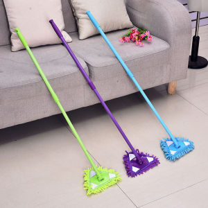 Telescopic Rod spin mop 180 Degree Rotatable Adjustable Triangular Mop Home Wall Ceiling Floor Cleaning Tool Magic Mop Microfiber Hand Wash Flat Bathroom Glass window Cleaner