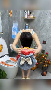 ELFtmall ผ้าเช็ดผมแห้ง สไตล์เจ้าหญิง หมวกผมแห้ง หมวกอาบน้ำในห้องน้ำ ดูดซับน้ําได้ดี หมวกคลุมผมแห้งชนิดขนนุ่ม ผ้าขนหนูไมโครไฟเบอร์