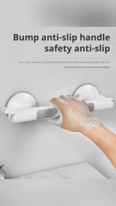 Ultra Grip Shower Handle Non-slip Armrest Barrier-free Handrail Suction Cups Dual Locking Safety Grab Bars Elderly/Children