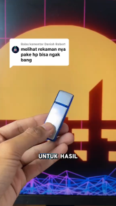 Voice Recorder Memory 8GB Spy USB Flash Drive Blue Biru Alat Pereka Suara Digital