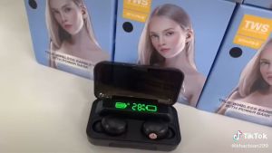 Tai nghe bluetooth Amoi F9 Pro bản quốc tế cao cấp cảm biến vân tay kiêm sạc dự phòng