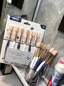 MJL 6Pcs Ultra-fine Soft Toothbrush Healthy Teeth Clean & Gum Protection Bristle Household Essential