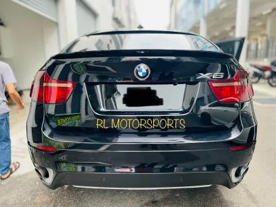 BMW E71 X6 M sport performance carbon fiber ducktail lip spoiler bodykit body kit