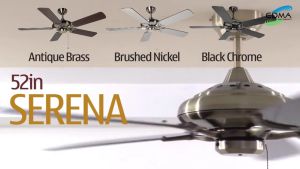 MT Edma 52in Serena Kipas Angin Gantung Plafon dengan 3 Speed Pull Chain