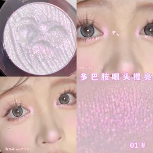 Potato Mud Highlighter Face Brightening Eye Shadow Blush on Compact Flashy Sparkling Crystal Bubble Highlighting Cosmetic