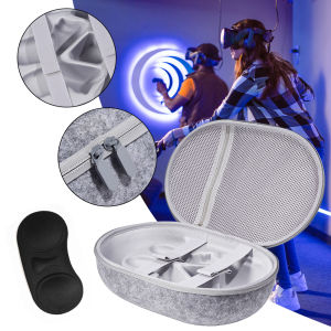 กระเป๋าใส่กระเป๋ากันกระแทกรวมถึงที่คลุมเลนส์กันรอยขีดข่วนพร้อมกระเป๋าตาข่ายสำหรับตัวควบคุมหูฟัง VR Meta Quest 3