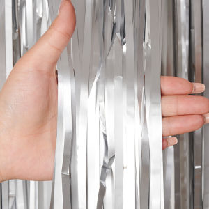JIADEZHI | Rainbow Tinsel Curtain Decoration for Kids Birthday Party Background