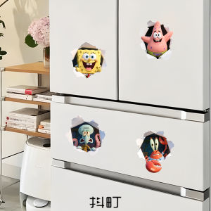 Miếng Dán Tủ Lạnh Hoạt Hình SpongeBob SquarePants Dory Star Magnets Chống Thấm Nước Trang Trí Sáng Tạo Cho Tủ Lạnh