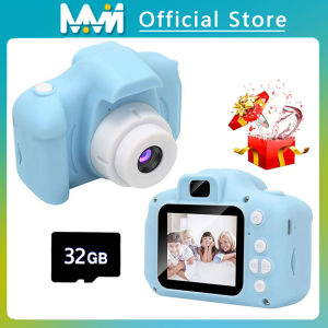 Kid Mini Camera 1080P Cartoon Selfie Toddler Digital Video Camera Toys With 32G SD Card for Boys/Girls Christmas Birthday Gifts