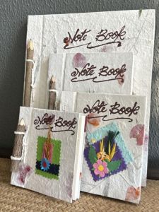 Handmade Paper Notebook Travel Memories Dry Flower Pressed Flower Creative Portable Gift Journaling Notebook Mixed Media