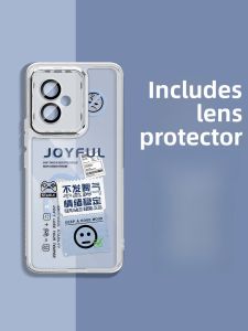 Ultra-Thin Transparent Female Version Redmi K70 pro Supreme Edition Mobile Phone Case with Built-In Lens Film Creative Fashion