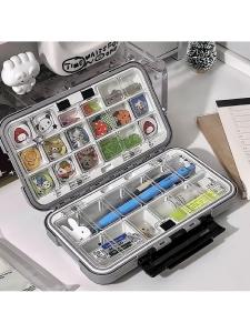 BOJIAJIAJU | Hộp Lưu Trữ Mini Để Bàn Có Ô Kính và Nắp