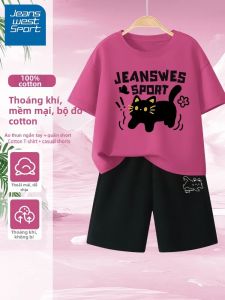 JEANSWEST SPORT | Bộ Đồ Cotton Bé Gái Mới Cho Mùa hè 