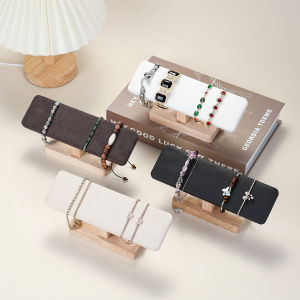 1Pc Wooden Watches Display Stands Base Watch Necklace Bracelet Organizer Rack Bangle Scrunchie Headband Showcase Stands