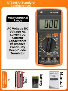 Digital High Precision Electrician Use Intelligent Automatic Burn Protection Portable Multimeter