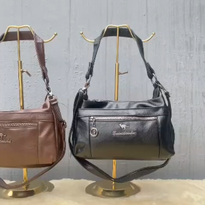 BJ63470 - BLACK/COFFEE - TAS SLEMPANG HANDBAG TAS WANITA FASHION IMPORT MODIS ELEGAN TERMURAH TERLARIS TERBARU TAS BATAM ZCJ3470