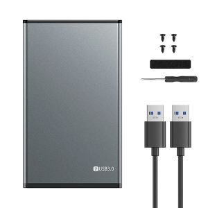 KEBIDU | Kebidumei 2.5 Inch HDD Enclosure External Hard Drive Disk Aluminum Box 5Gbps SATA to USB3.0 SSD HDD Case Portable Storage Device