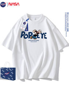 Áo Thun Nam Tay Ngắn Cotton Nguyên Chất Kháng Khuẩn Mùa Hè Cổ Tròn Rộng Rãi in Họa Tiết Hoạt Hình Thường Ngày Thoáng Khí Thoải Mái