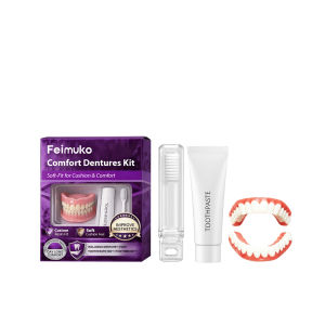 Full Mouth Temporary Teeth Modification Kit Snap On Smile Veneers For Gaps Chipped Teeth Comfort Fit Easy DIY Denture Repair Kit