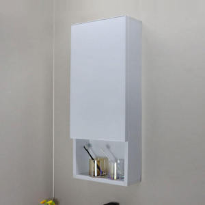 Aluminum Alloy Bathroom Wall-Mounted Storage Cabinet Mirror Side Cabinet Narrow Cabinet Modern Simple Style Bathroom Furniture