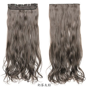 One-Piece Long Hair Extensions Womens Big Wave Fake Hair Piece Invisible Blend Natural Looking Trendy Color Popular Online
