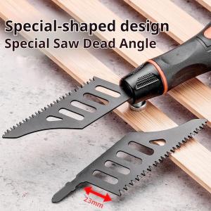 T-Shank Curved Jigsaw Blades T142HB for Flush and Precision Wood Cutting Multipurpose Saber Reciprocating Saw Blade Set