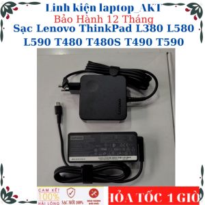 Sạc laptop Lenovo ThinkPad L380 L580 L590 T480 T480S T490 T590- Sạc Lenovo 20V-3.25A-65W Type C