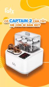 Máy tiệt trùng sấy khô nấu cháo thông minh tích hợp máy hâm sữa CAPTAIN 2 Fatz – FB4316SL