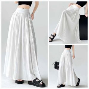 NIKKI Plain Color High Waist Long Maxi Skirt - A Classy & Elegant Choice