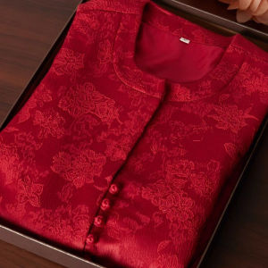 Herstore Chinese Womens Clothes Spring & Fall New Vest Outwear National Style Satin Vest Cardigan Red Retro Tops Zen Plus Size