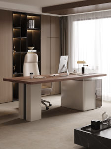 PINYOU | Italian Minimalist Designer Desk Walnut Wood