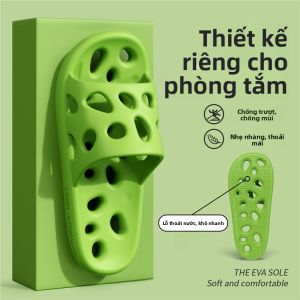 MONLEYTA | Dép đi trong nhà phòng tắm chống trượt thấm hút ẩm thoáng khí mùa hè 2025 Dép EVA thoáng khí cho mùa hè