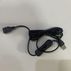 USB Cable with Switch 2M USB Male to Female Extension Cord Inline Rocker On/Off Switch for USB Fan LED Strip